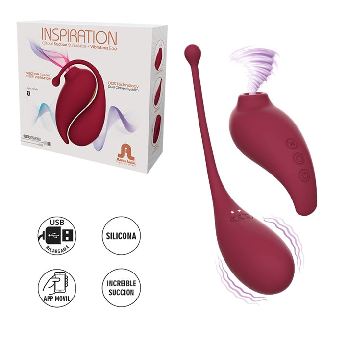 Kit Dúo con App Inspiration | Succionador de Clítoris + Huevo Vibrador