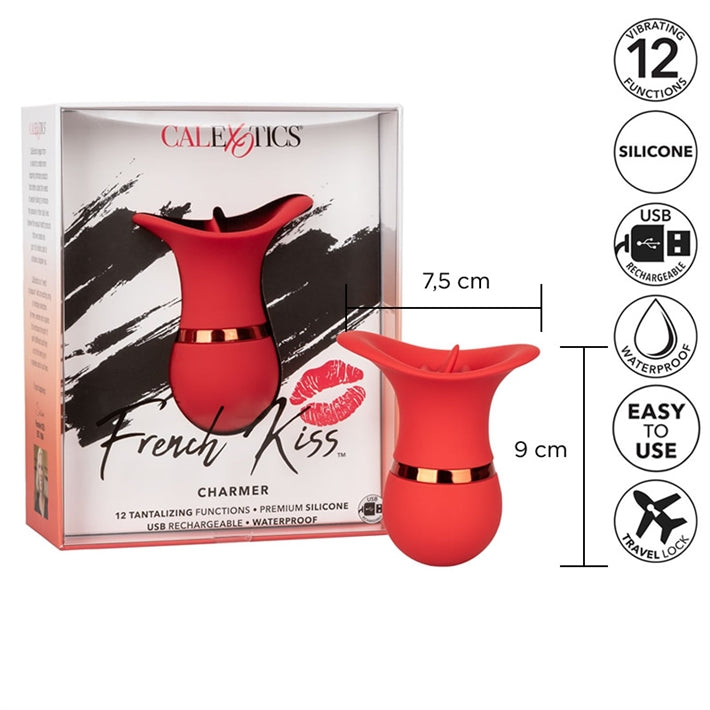 Vibrador de Lengua French Kiss | 12 Funciones para Placer Oral USB