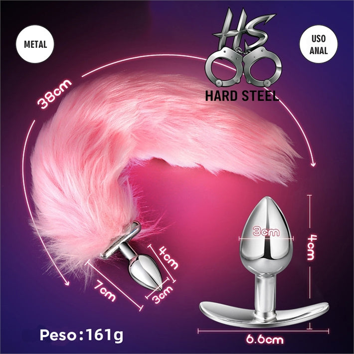 Plug Cola de Zorro con Luz LED Vertebrado