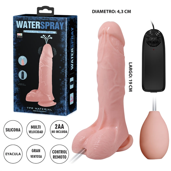 Water Spray Vibrador Realista Eyaculador