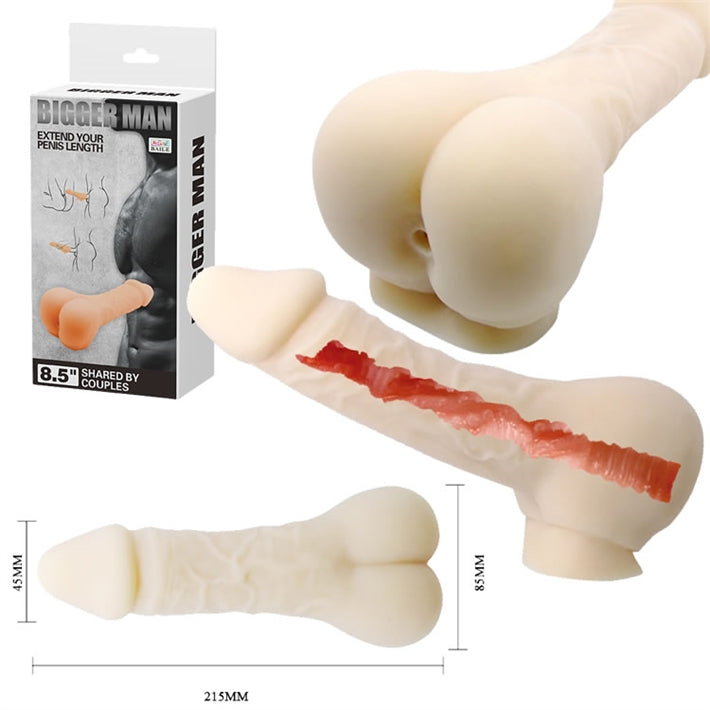 Funda Extensora de Pene 2 en 1 Bigger Man | +6cm y 35% Grosor
