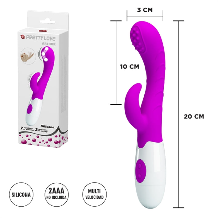Vibrador Punto G con Cosquilleo de Clítoris Arthur | 7 Funciones