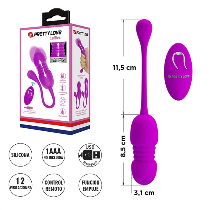 Huevo Vibrador Movimiento Calliere | 12+12 Funciones para Parejas