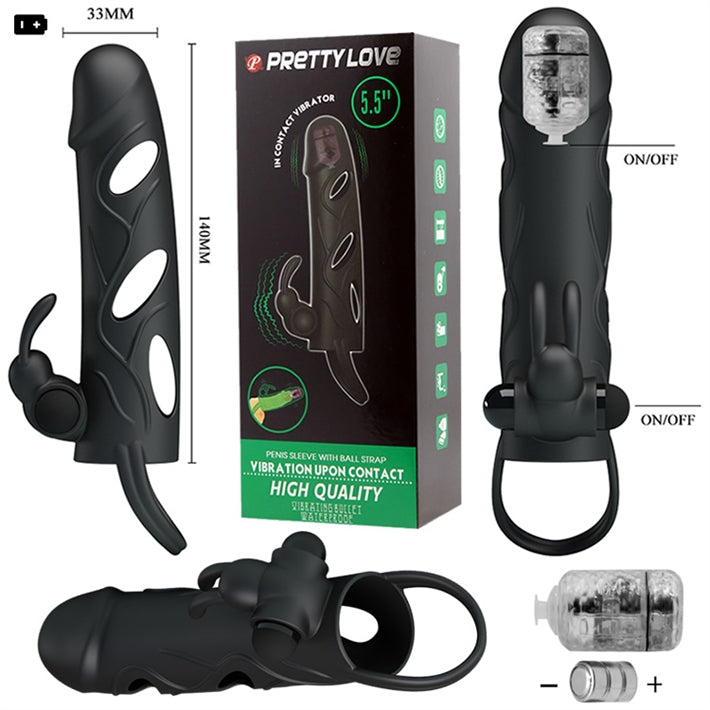 Funda para Pene con Vibración | Extensor para Placer en Pareja