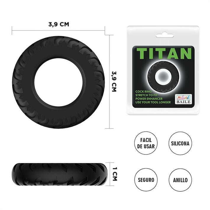 Anillo de Silicona para Pene Titan | Potenciador de Erección Clásico
