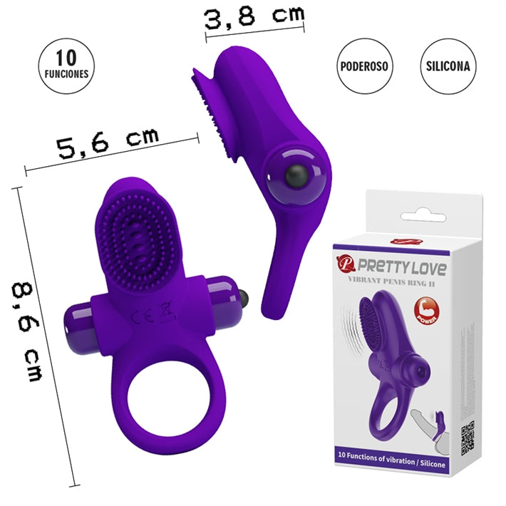 Anillo Vibrador para Pene Smooth | 10 Modos para Parejas