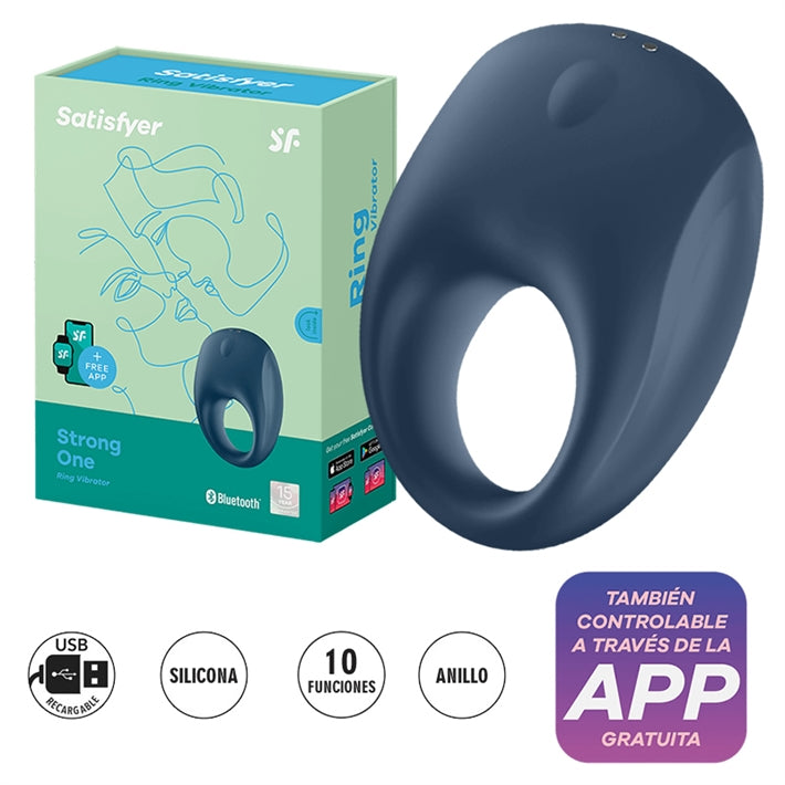 Satisfyer Strong One | Anillo Vibrador con App para Máxima Firmeza