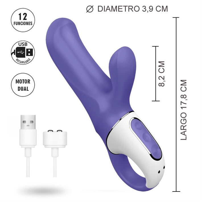 Satisfyer Magic Bunny | Vibrador Conejo con 12 Modos de Súper Potencia