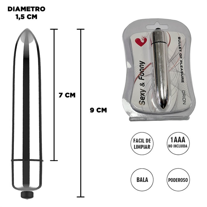 Mini Vibrador Bala Orion | Potente y Fácil de Usar para Principiantes