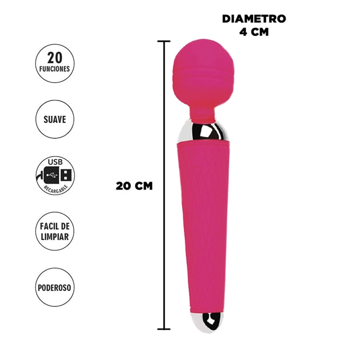 Masajeador Micrófono Taurus | Vibrador de Clítoris USB (20 Funciones)