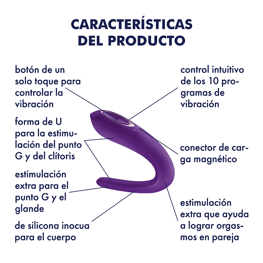 Satisfyer Double Classic | Vibrador para Usar en Pareja (10 Modos)