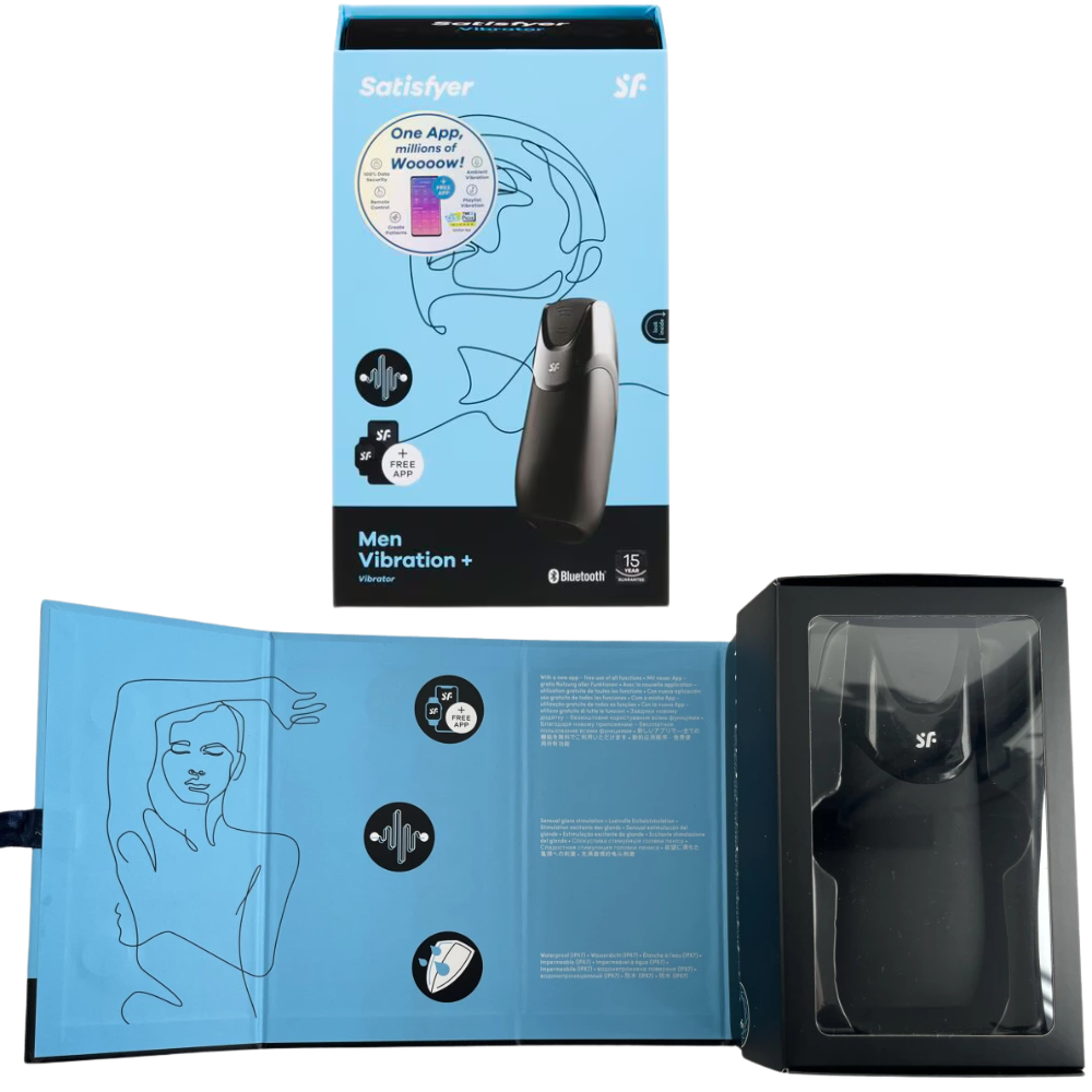 Satisfyer Men Vibration+ | Masturbador de Glande con Control por App