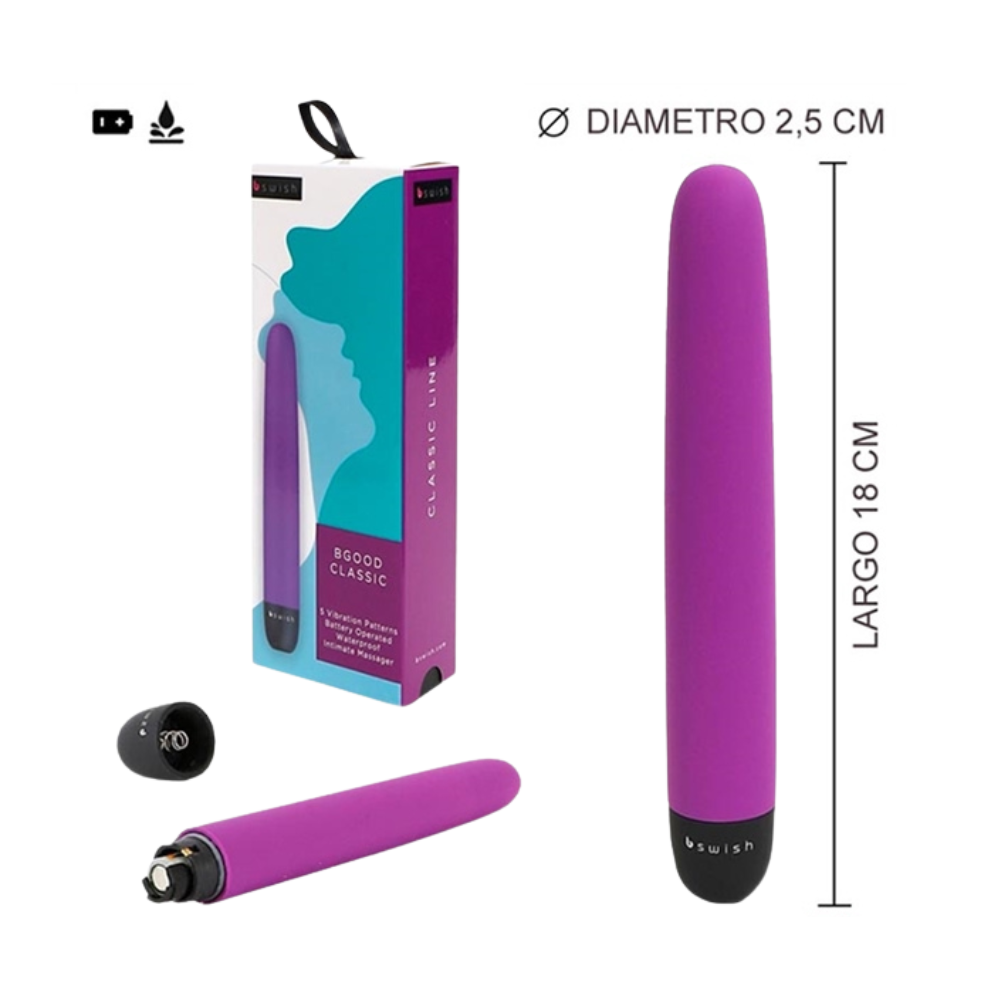 Vibrador Rígido Bgood Classic Bswish – 5 funciones de placer