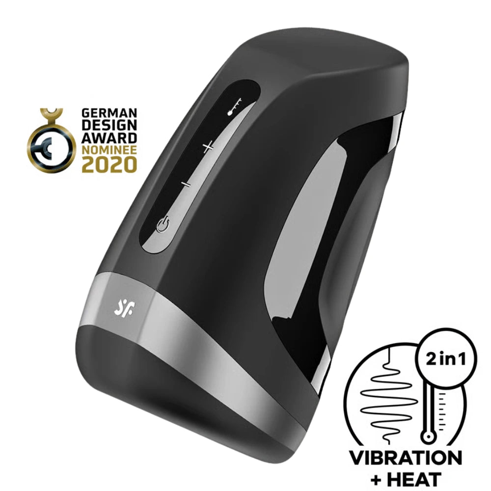 Satisfyer Men Heat Vibration – Masturbador con Calor y 70 Modos