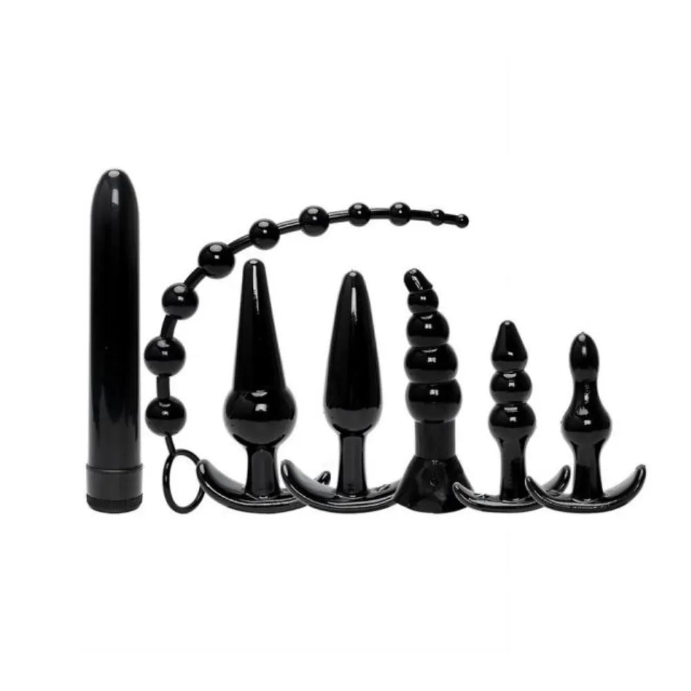 Kit de Entrenamiento Anal Hydra (7 Piezas) | Plugs y Vibrador