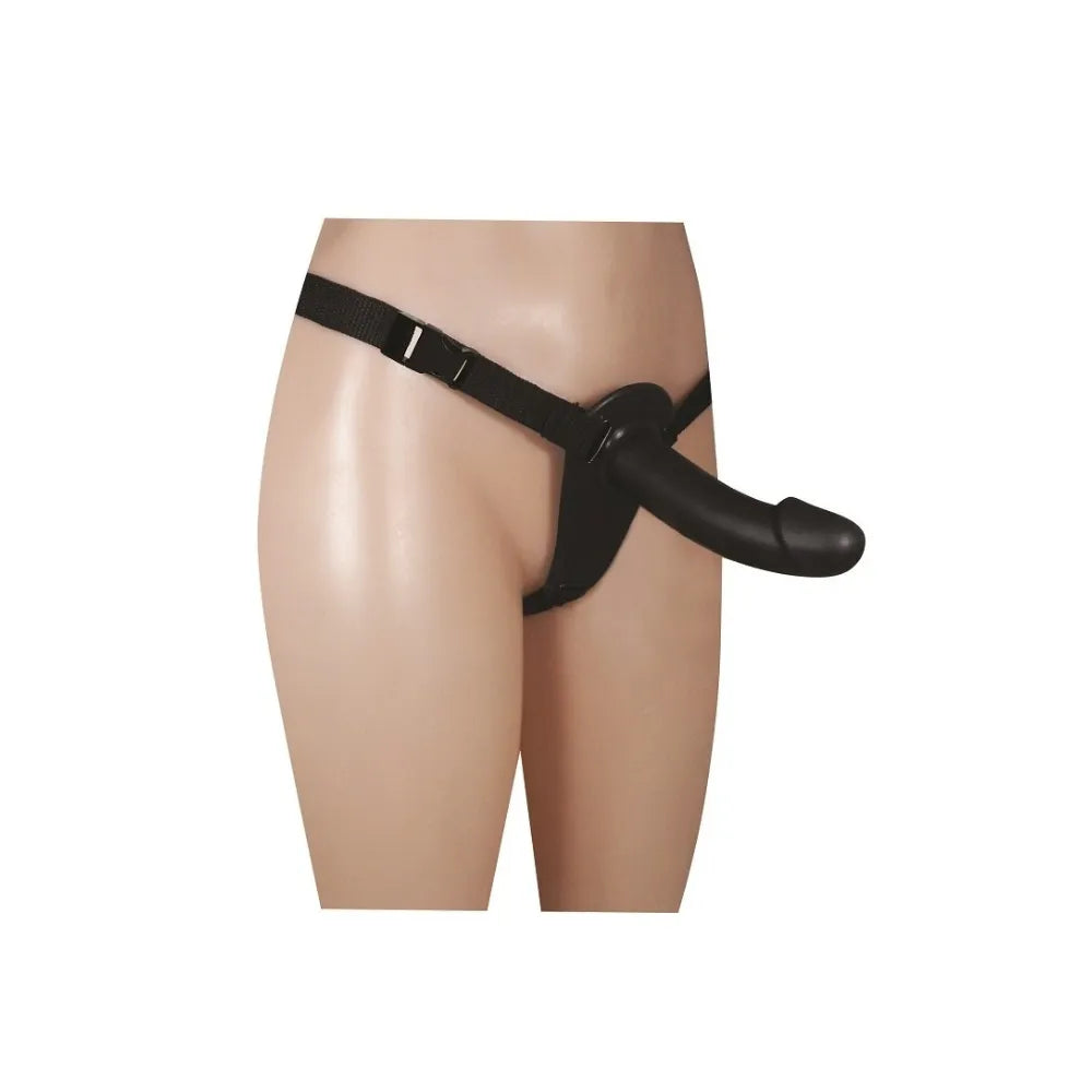 Arnés Prostático con Dildo Curvo | Strap-On para Estimular la Próstata