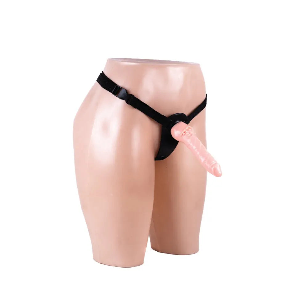 Arnés para Principiantes con Dildo Cliterific | Strap-On RealSkin 17cm