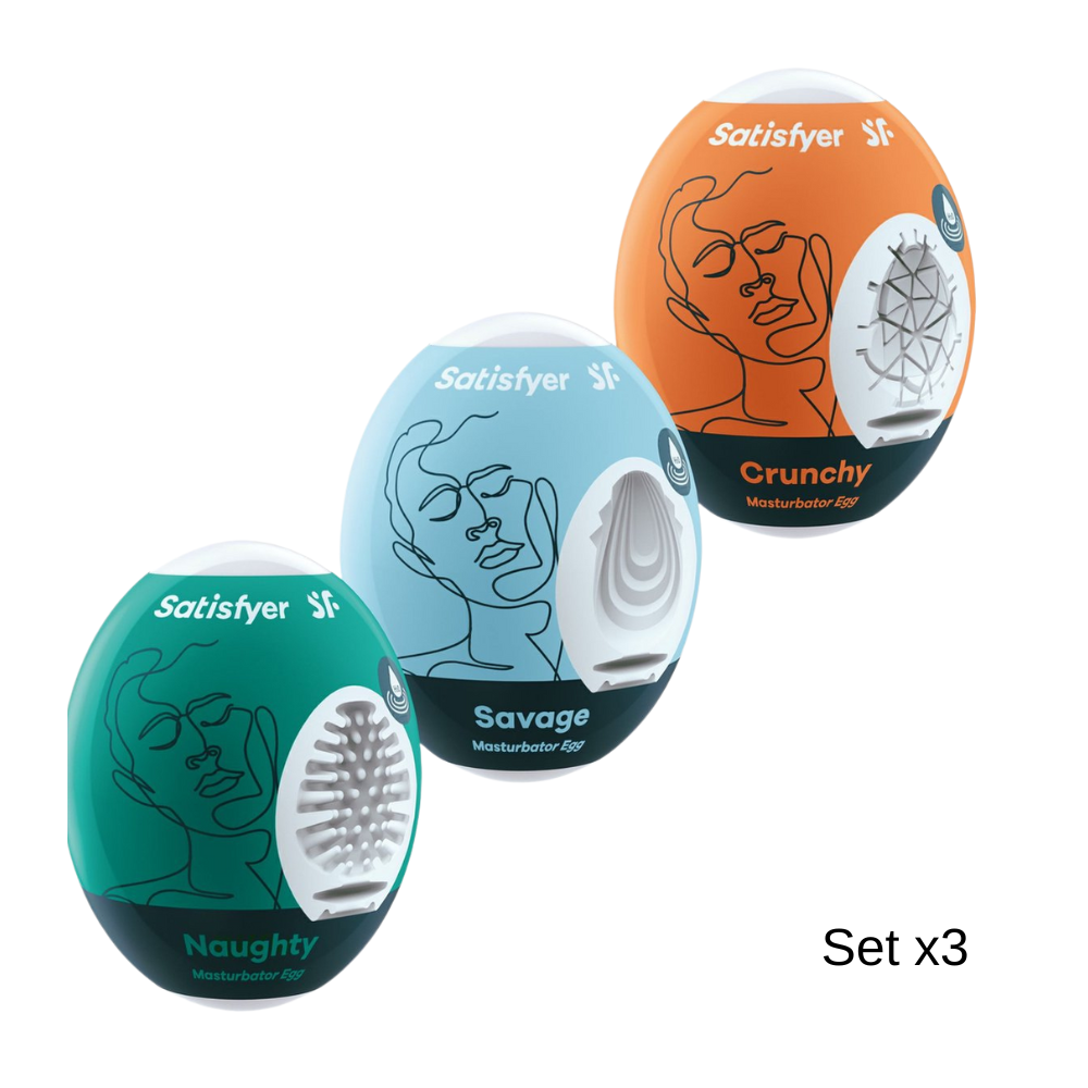 Set de 3 Huevos Masturbadores Satisfyer
