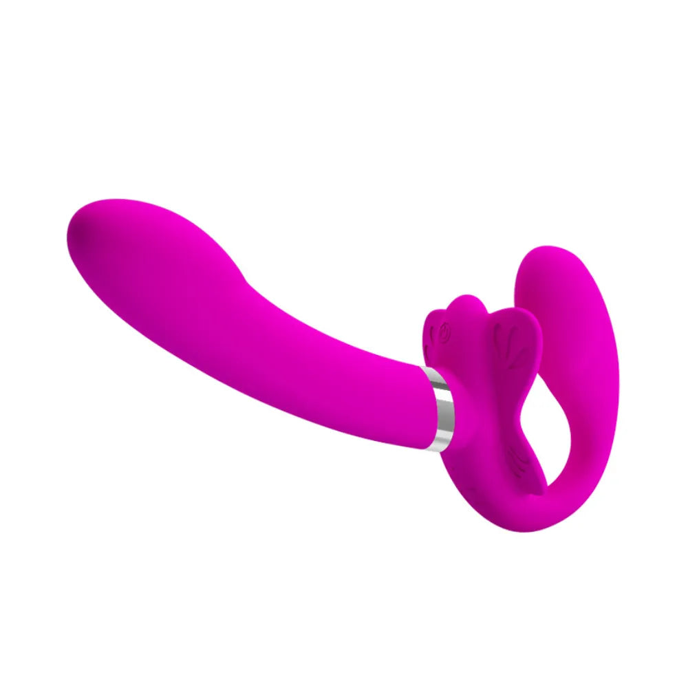 Strap-On Vibrador sin Arnés Valerie | Dildo Doble para Parejas