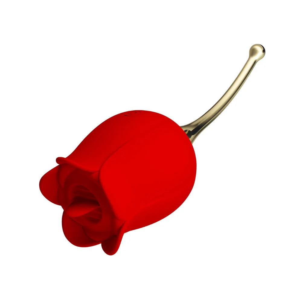 Vibrador de Lengua en Forma de Rosa | 12+12 Funciones de Placer Oral