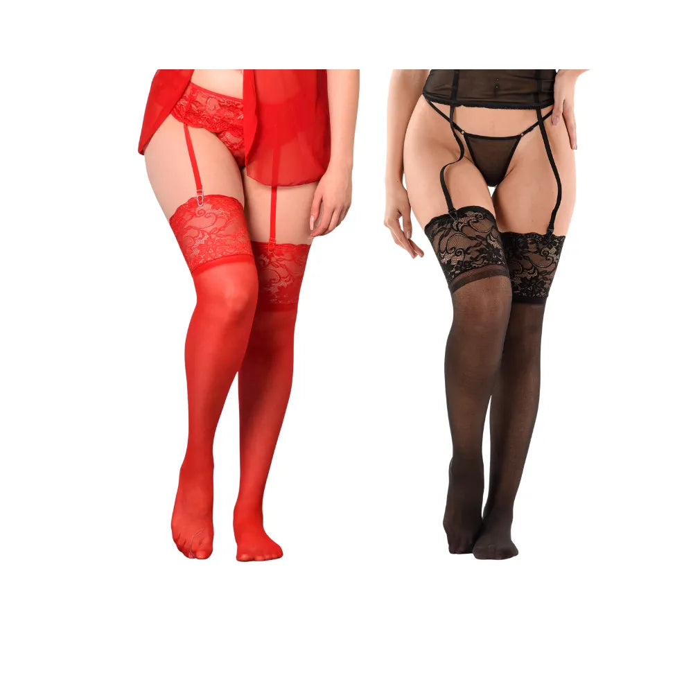 Medias Bucaneras con Puntilla Ancha de 16cm | Lencería Sexy