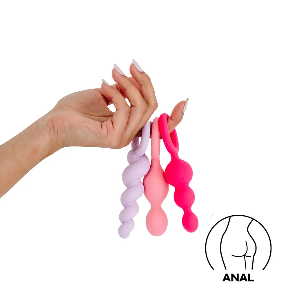 Kit de Entrenamiento Anal para Principiantes | Set de 3 Plugs Satisfyer