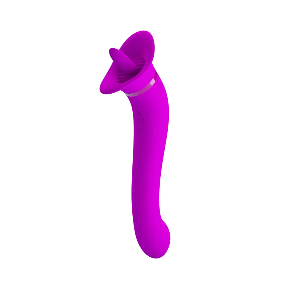 Vibrador Punto G con Lengua Faust | 12+12 Funciones USB