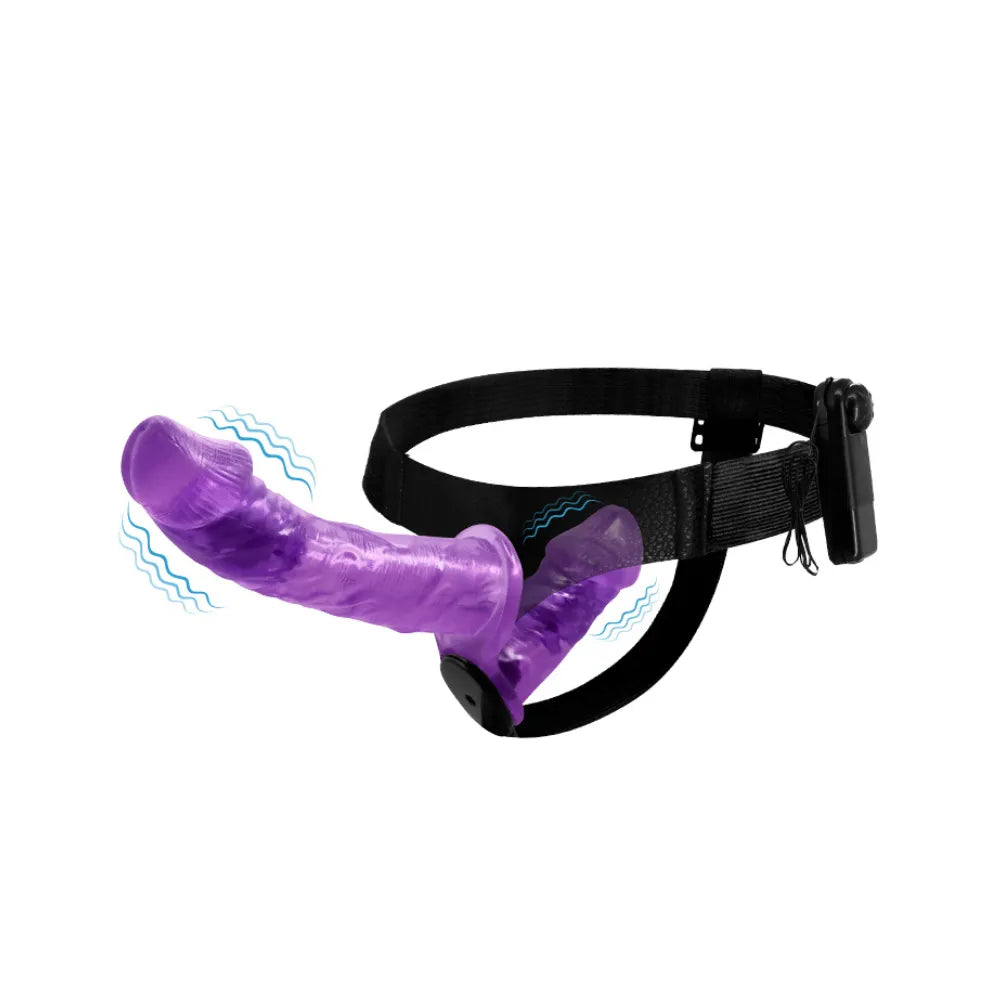 Arnés con Vibrador Doble | Strap-On para Placer Simultáneo