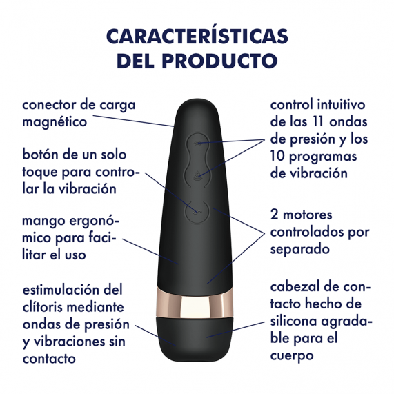Satisfyer Pro 3+ | Succionador y Vibrador con 110 Combinaciones