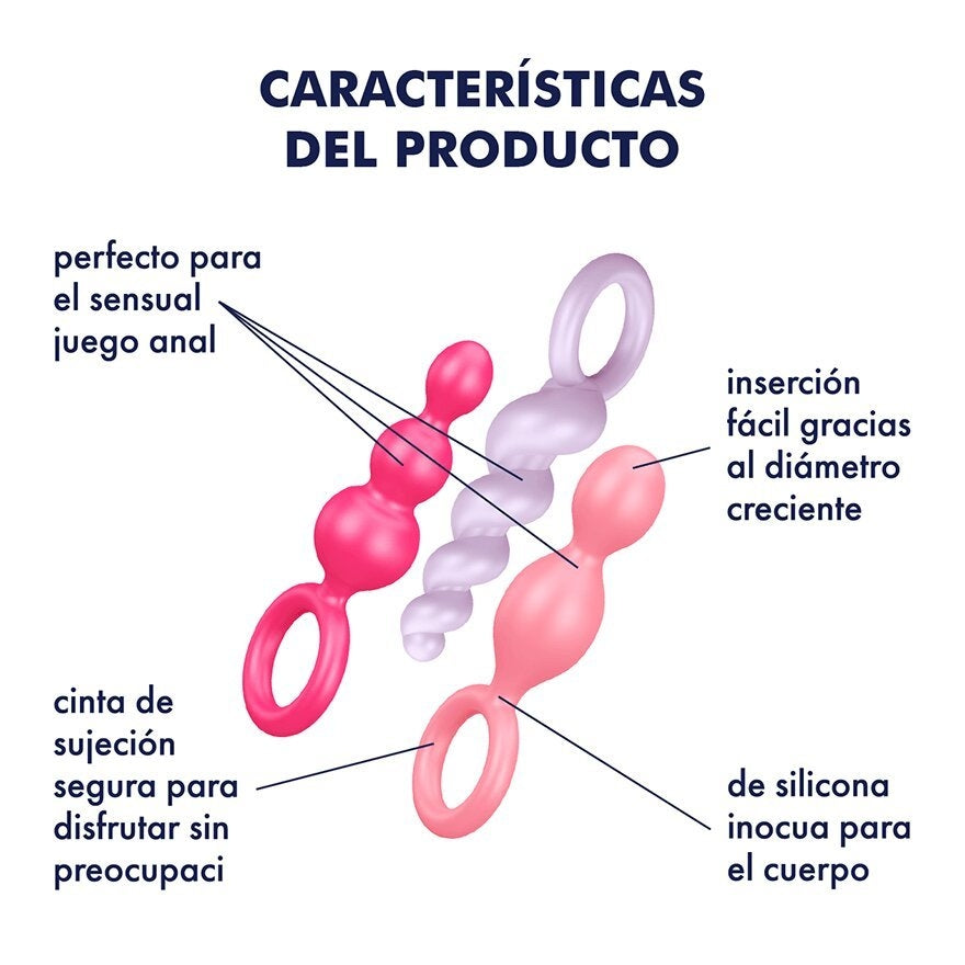 Kit de Entrenamiento Anal para Principiantes | Set de 3 Plugs Satisfyer