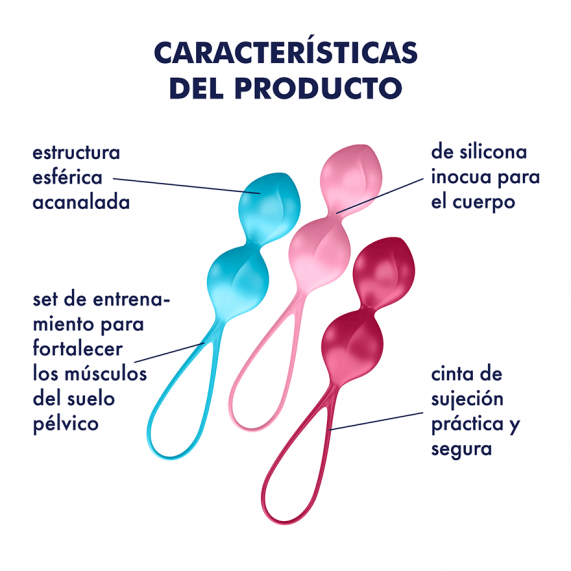 Kit de Bolas de Kegel V Balls | 3 Pesos para Fortalecer el Suelo Pélvico